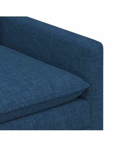 Set di divani 2 pz Blu Tessuto