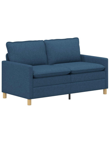 Set di divani 2 pz Blu Tessuto