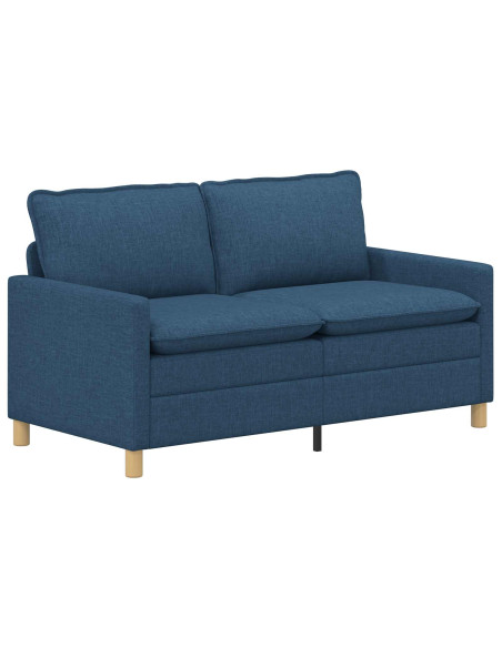 Set di divani 2 pz Blu Tessuto
