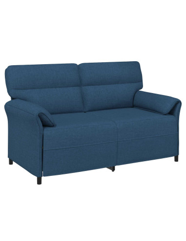Set di divani 2 pz Blu Tessuto