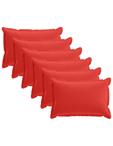 Federa 6 pz HOUTEN Rosso 30 x 50 cm Poliestere