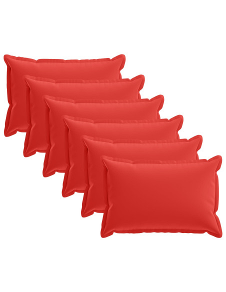 Federa 6 pz HOUTEN Rosso 30 x 50 cm Poliestere