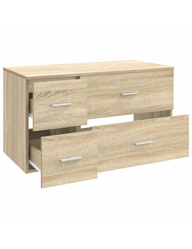 Set di mobili per il bagno 2 pz Rovere Sonoma