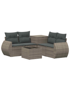 Set di divani 6 pz Grigio e Grigio Scuro 2
