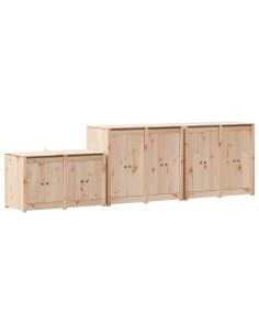 Mobile da cucina da esterno MEPPEL 3 pz Douglas Naturale 2