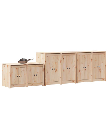 Mobile da cucina da esterno MEPPEL 3 pz Douglas Naturale