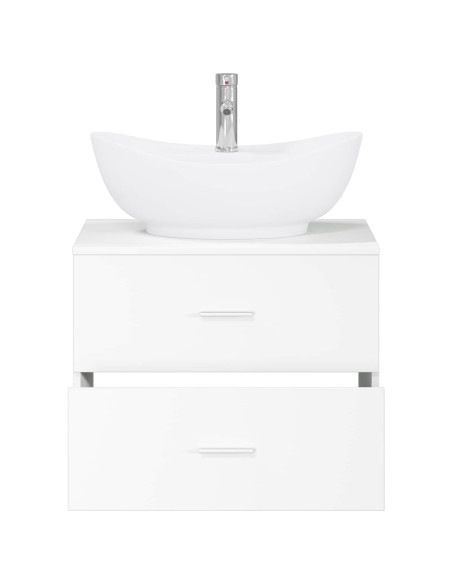 Set di mobili per il bagno Bianco Legno ingegnerizzato