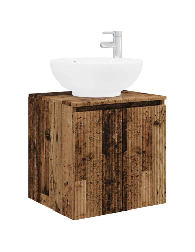 Set di Armadi da Bagno 3 pz Legno antico 49,5 x 44,5 x 65 cm