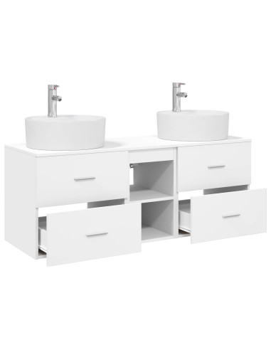 Set di Armadi da Bagno 3 pz Bianco 49,5 x 44,5 x 65 cm