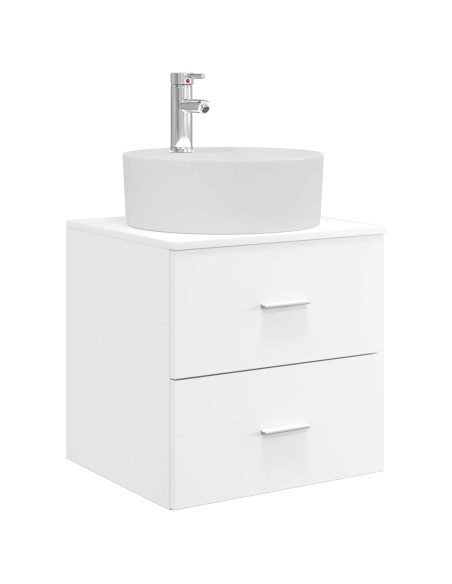Set di Armadi da Bagno 3 pz Bianco 49,5 x 44,5 x 65 cm