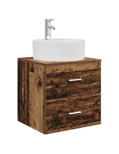 Set di Armadi da Bagno 3 pz Legno antico 49,5 x 44,5 x 65 cm