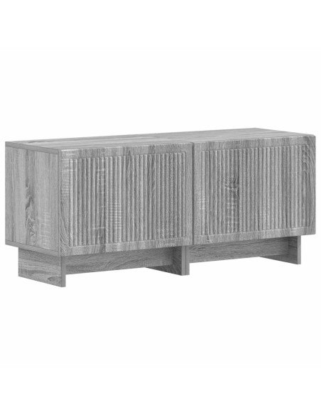 Mobile TV LED a 5 pezzi Sonoma grigio Legno ingegnerizzato