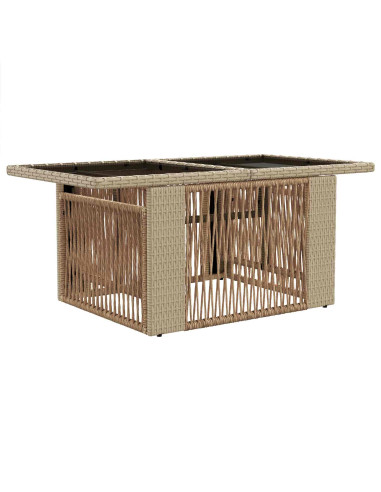Set Divano da Giardino 5 pz Beige e Bianco Crema polyrattan