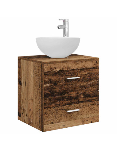 Set di Armadi da Bagno 3 pz Legno antico 49,5 x 41 x 64,5 cm