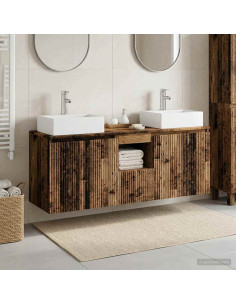 Set di Armadi da Bagno 3 pz Legno antico 49,5 x 41 x 62,5 cm