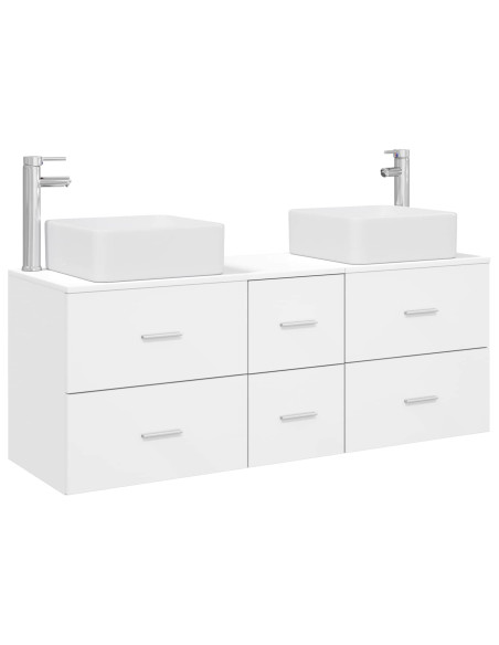 Set di Armadi da Bagno 3 pz Bianco 49,5 x 41 x 63 cm