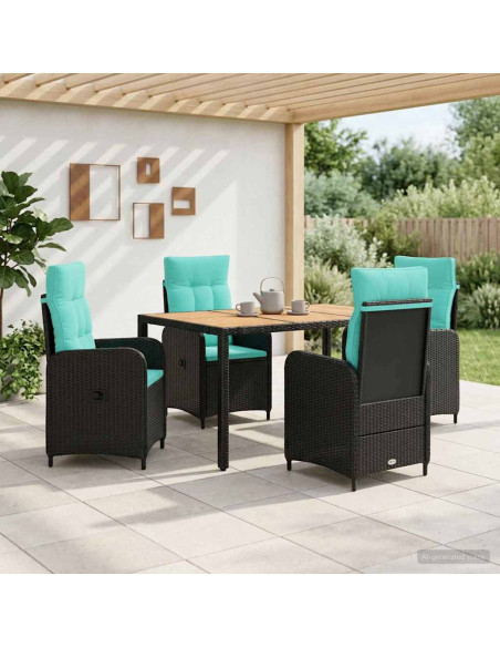 Set da pranzo per esterni 5 pz