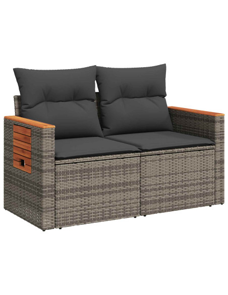 Set di divani 8 pz Grigio e Grigio Scuro