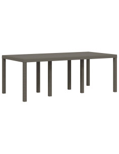 Set da Pranzo per Giardino 9 pz Grigio chiaro e Antracite PP 2