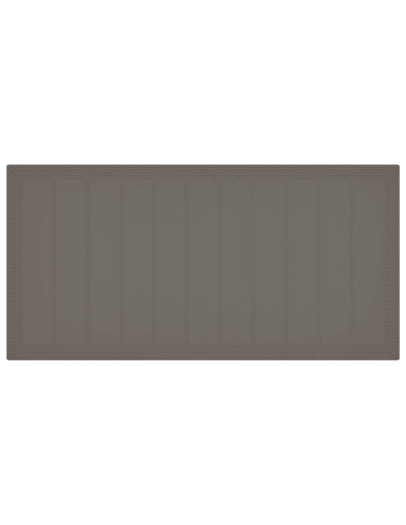 Set da Pranzo per Giardino 9 pz Grigio chiaro e Antracite PP