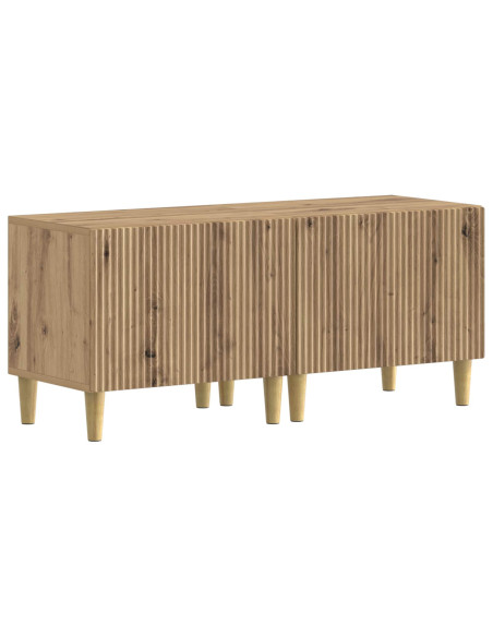 Mobile TV LED a 5 pezzi Rovere Artigianale Legno ingegnerizzato
