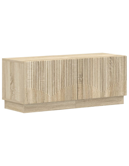 Mobile TV LED a 5 pezzi Rovere Sonoma Legno ingegnerizzato