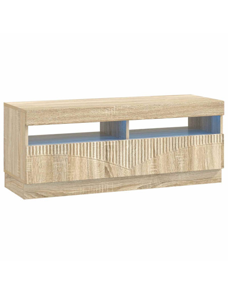 Mobile TV LED a 5 pezzi Rovere Sonoma Legno ingegnerizzato