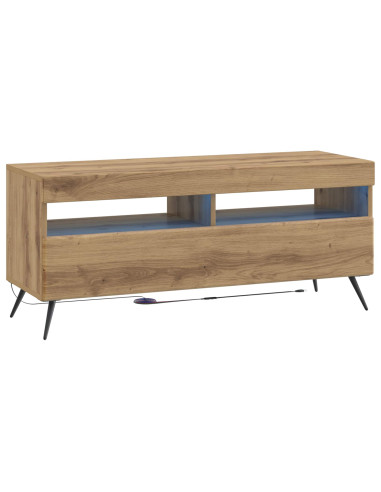 Mobile TV LED a 5 pezzi Rovere Artigianale Legno ingegnerizzato