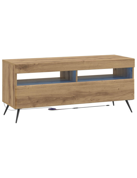 Mobile TV LED a 5 pezzi Rovere Artigianale Legno ingegnerizzato