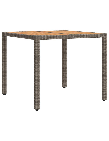 Set da pranzo per esterni 3 pz Grigio chiaro e grigio scuro