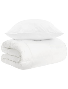 Set di Piumoni 2 pz Bianco Fibra di bambù