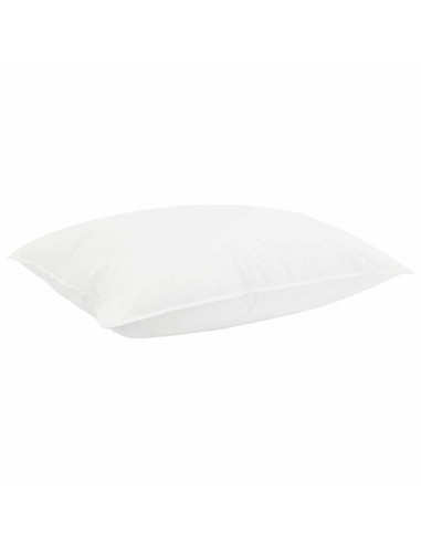 Set Duvet e Cuscino da Letto 2 pz Bianco Fibra di bambù