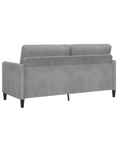 Set di Divani con Storage 2 pz Grigio Chiaro Poliestere