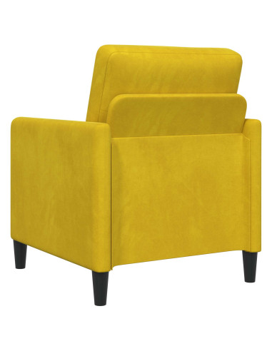 Set di Divani con Storage 2 pz Giallo Poliestere