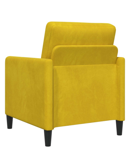 Set di Divani con Storage 2 pz Giallo Poliestere