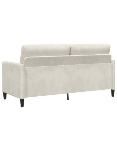 Set di Divani con Storage 2 pz Crema Poliestere