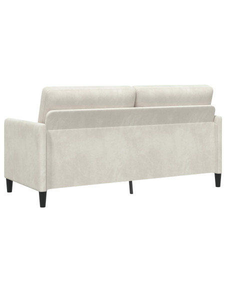 Set di Divani con Storage 2 pz Crema Poliestere