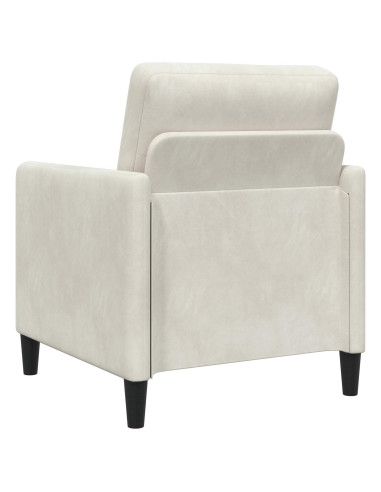 Set di Divani con Storage 2 pz Crema Poliestere