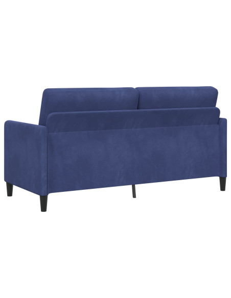 Set di Divani con Storage 2 pz Blu Polizia Poliestere
