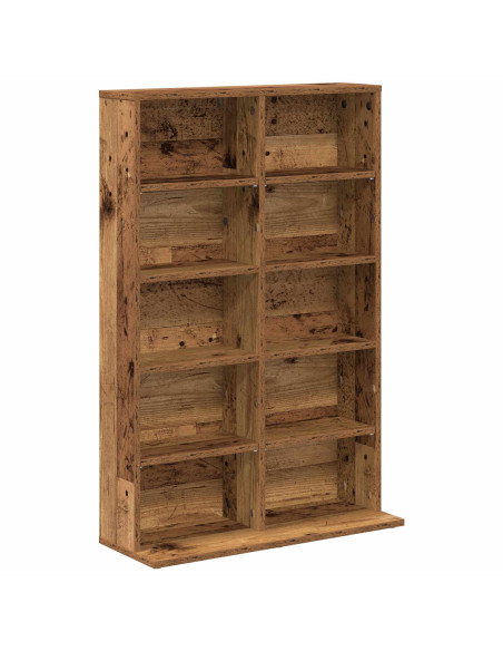 Mobile per CD 2 pz Legno antico 65 x 23,5 x 97,5 cm