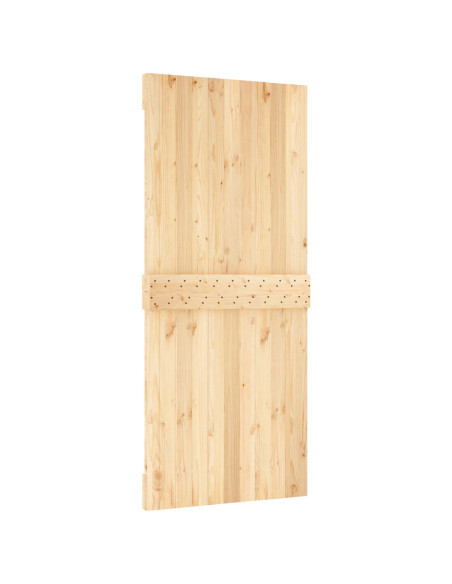 Porta scorrevole Naturale e Bianco 90 x 210 cm