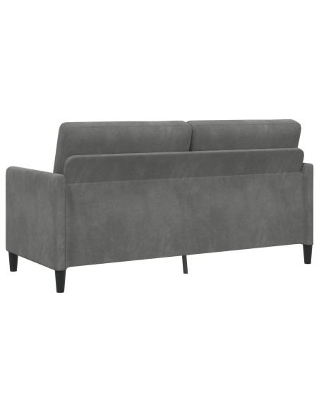 Set di Divani con Storage 2 pz Grigio Scuro Poliestere