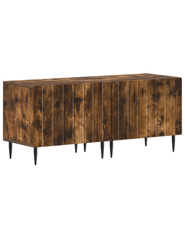 Mobile TV LED a 5 pezzi Rovere Fumo Legno ingegnerizzato