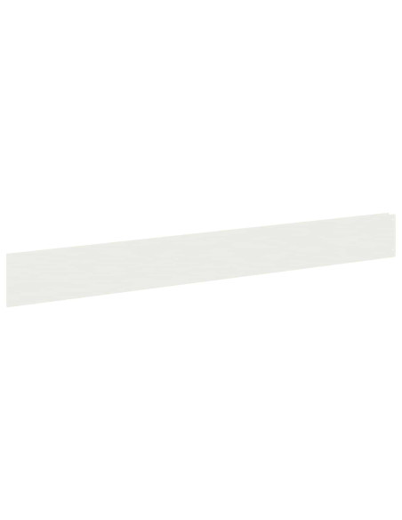 Bordura per Prato 30 pz 100 x 12 cm Acciaio Bianco