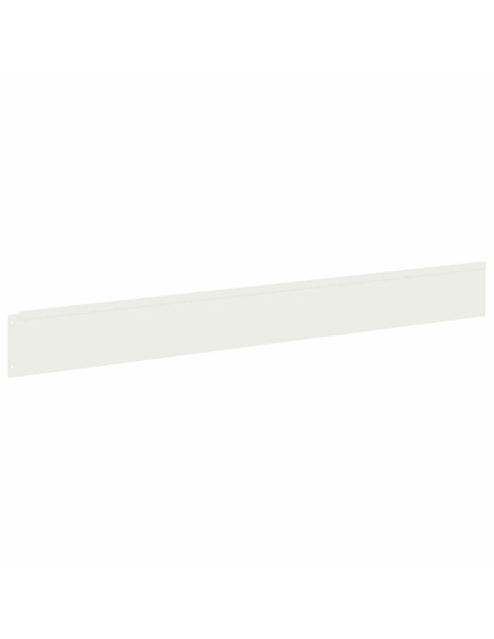Bordura per Prato 30 pz 100 x 12 cm Acciaio Bianco