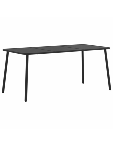 Set da pranzo 7 pz Antracite Acciaio