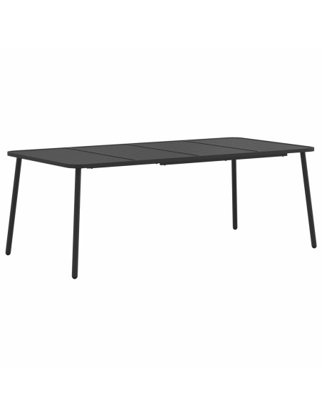 Set da pranzo 7 pz Antracite Acciaio
