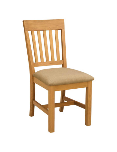 Set da pranzo 7 pz Beige Legno di Quercia Massello