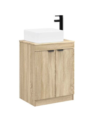 Set di mobili per il bagno Rovere Sonoma Legno ingegnerizzato