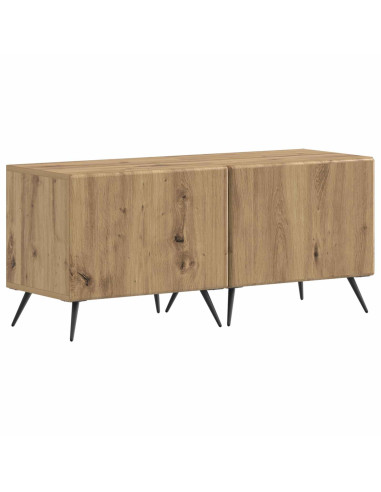 Mobile TV LED a 5 pezzi Rovere Artigianale Legno ingegnerizzato